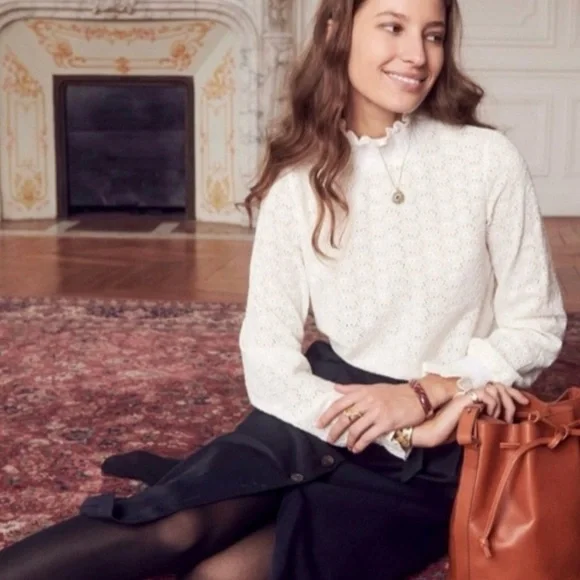 Sézane Cathy Blouse in Ecru - Picture 11 of 11